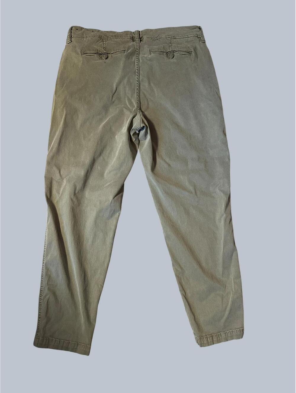 Liverpool Classic Fit Khaki Light Olive Pants Size 14/32 - Picture 2 of 3